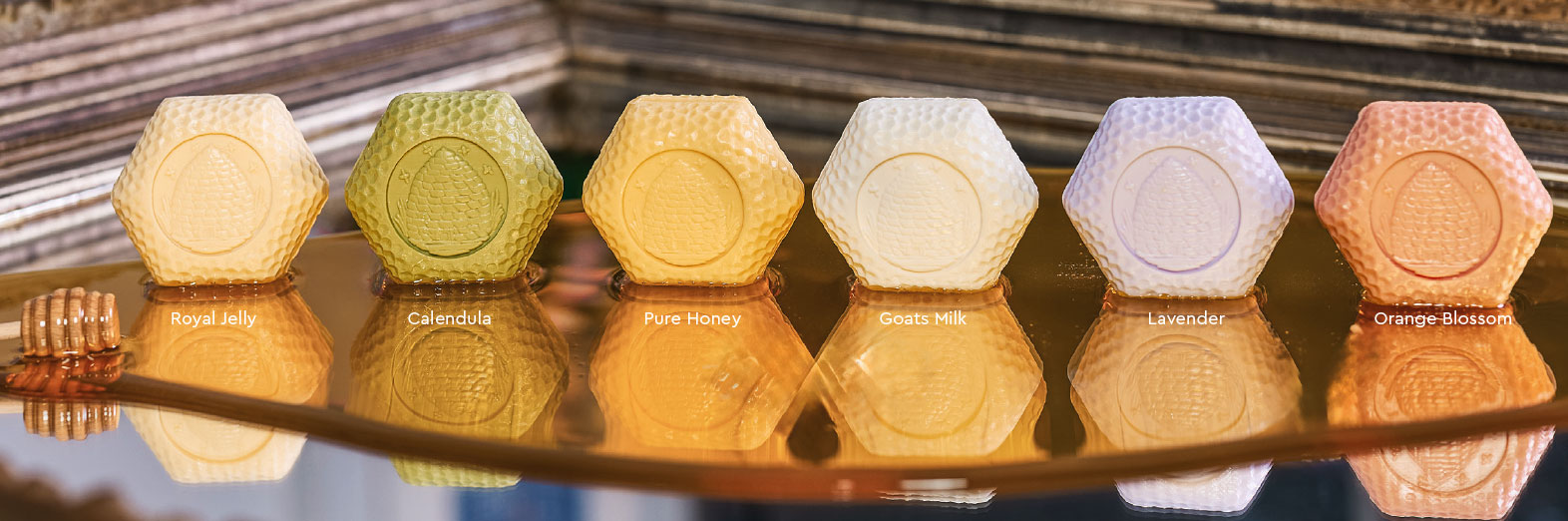 Baudelaire six honey soap fragrances